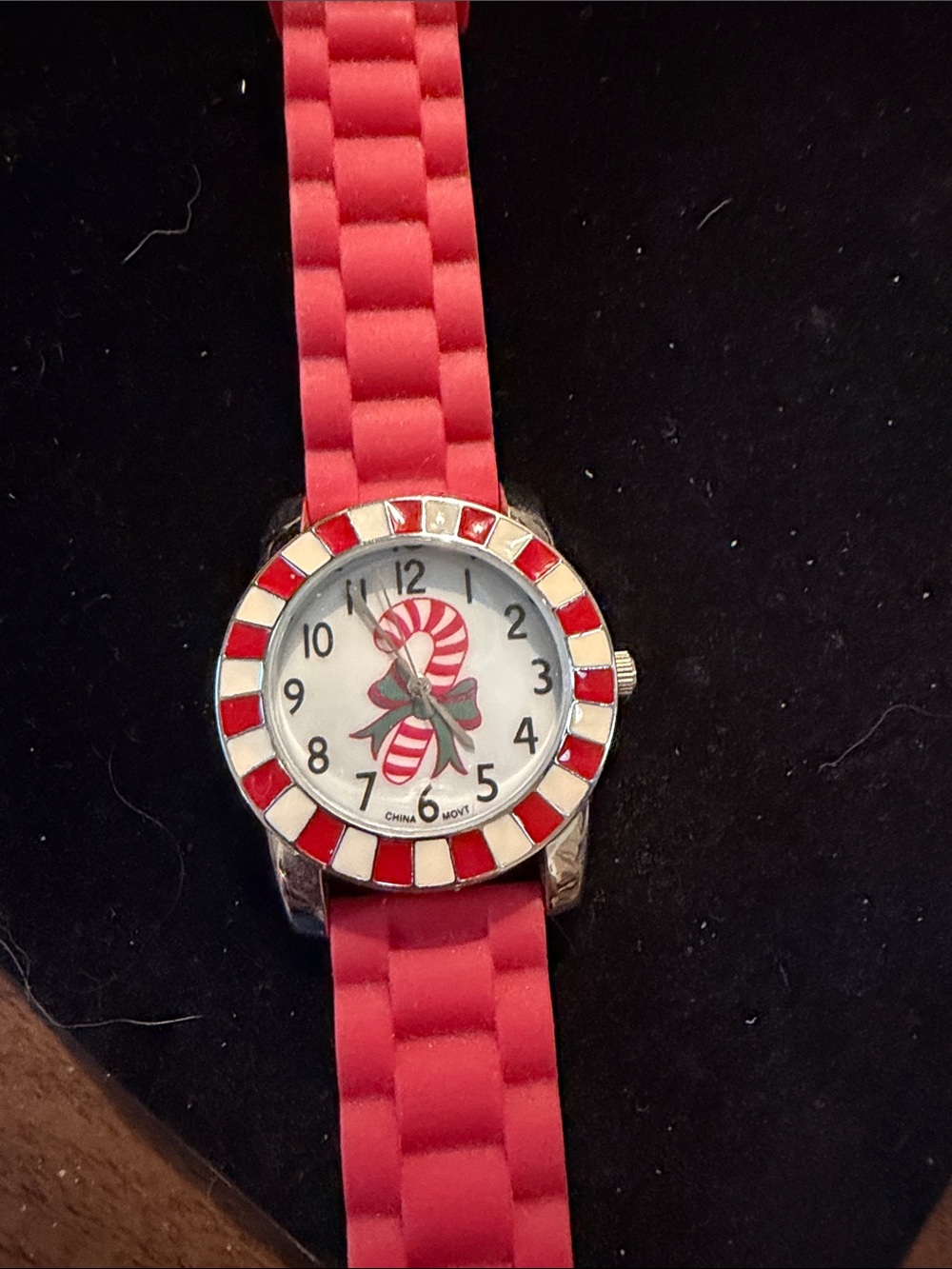 Red Kids Candy Cane Watch - Brand Unspecified